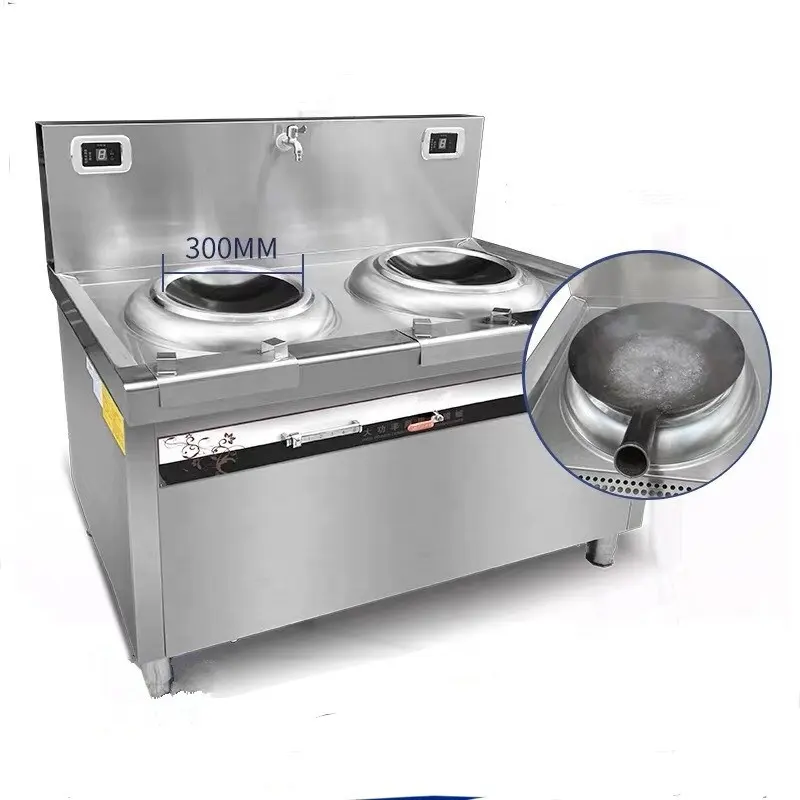 Equipo de cocina comercial pesada, alta potencia, 380V, 8kW, móvil, inoxidable, para cocinar