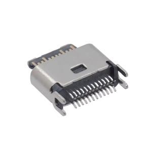 板锁USB 3.1 C型母24针全功能测试插座垂直USB C插座连接器，用于快速充电 - Product Image 2