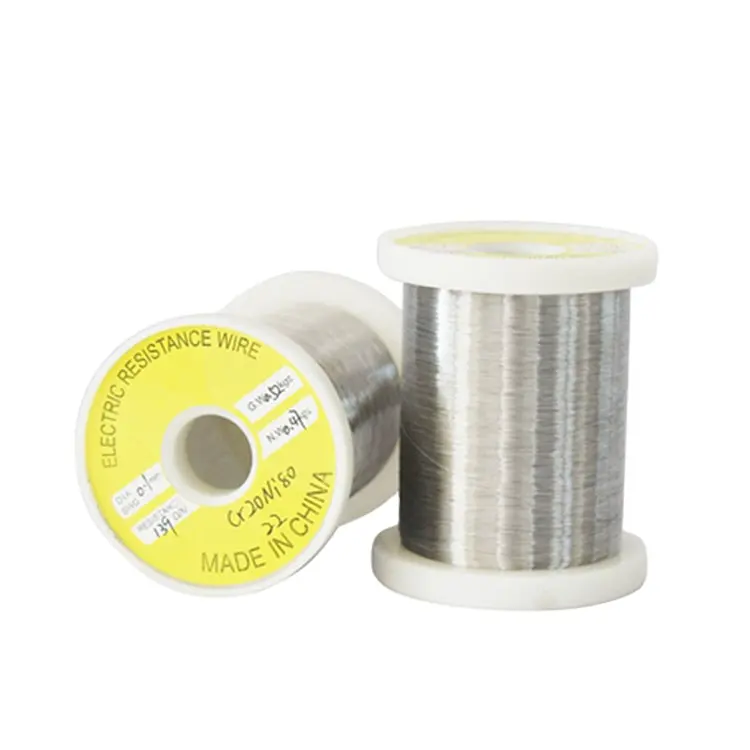 Nichrome 80 Cr20Ni80 Nichrome Spring Wire Chromel A Spark Resistance Wire per elemento riscaldante