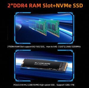 Nuevo diseño MINI Gaming PC i7 4700HQ Unidad de sistema de computadora portátil computadora mini pc WiFi Gaming LCD Computadora portátiles 4K DP HD - Product Image 6