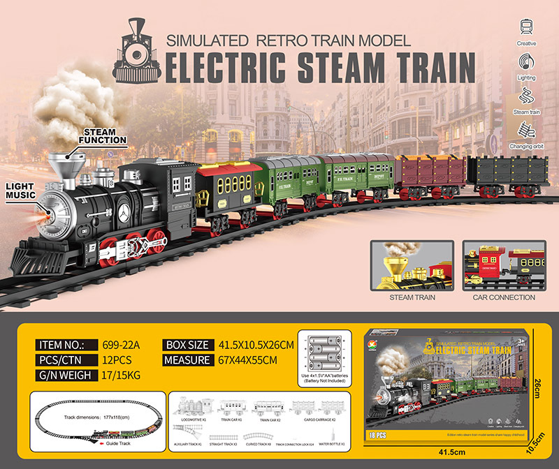 699-22A (4*AA 5 Carros 1 Pulverizador de Niebla)