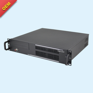 Tùy chỉnh thép kim loại tủ 2U 400mm độ sâu ngắn 5 Ổ đĩa cứng Rack mount trường hợp máy chủ ATX tường lửa trường hợp máy tính bao vây - Product Image 1