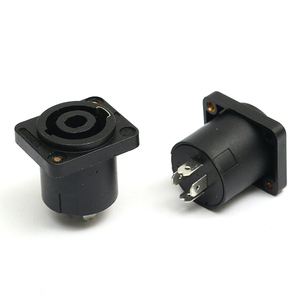 Conector de altavoz de audio profesional con enchufe de audio 6,35 de muestra gratis OEM Micrófono de enchufe hembra de cuatro núcleos con ohmios cuadrados - Product Image 4