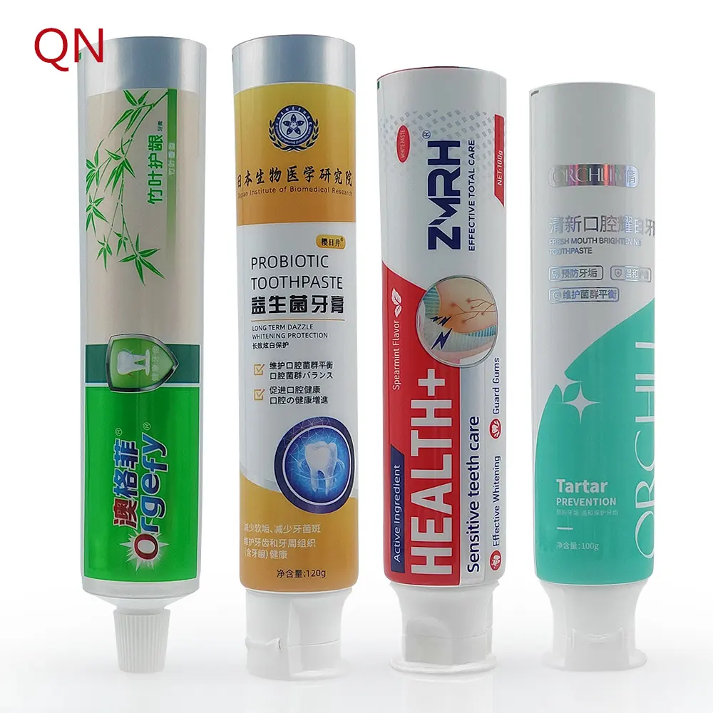 manufacture customized empty toothpaste tube packaging ABL aluminum plastic tube for toothpaste packaging