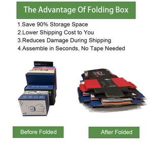 Tùy chỉnh tùy chỉnh logo in tông gấp Kraft <span class=keywords><strong>Mail</strong></span> Bưu phẩm giao hàng vận chuyển máy bay gói bao bì hộp giấy - Product Image 4