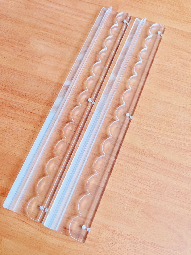 Transparent Acrylic Push Rack 4-Piece Set Clear