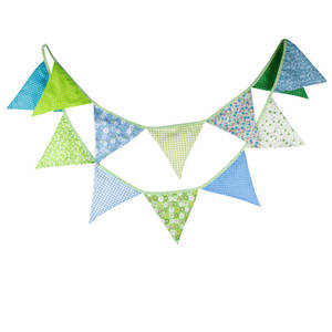 Banderines de poliéster impermeables, banderas de cadena de unión triangular rectangular, banderas de banderín triangular de equipo de fútbol, bandera triangular personalizada - Product Image 3