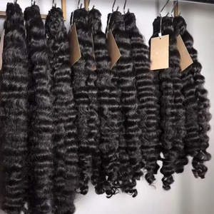 Wholesale High Quality 100g Raw <strong>Human</strong> Hair Extensions 3B3C Patterns Raw Burmese Curly Bundles for <strong>Back</strong> to School - Product Image 3