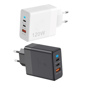 3พอร์ต120W USB + 2 USB-C PD 65W อะแดปเตอร์ชาร์จเร็ว USB ชนิด C ที่ชาร์จสำหรับ Apple iPhone 16 15 Pro Samsung S24 S23ซูเปอร์ - Product Image 1