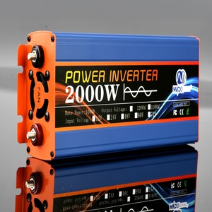Inversor de corriente portátil 2000W CC a CA Convertidor de voltaje múltiple Voltaje de entrada 12V o 24V y salida 110V o 220V - Product Image 3