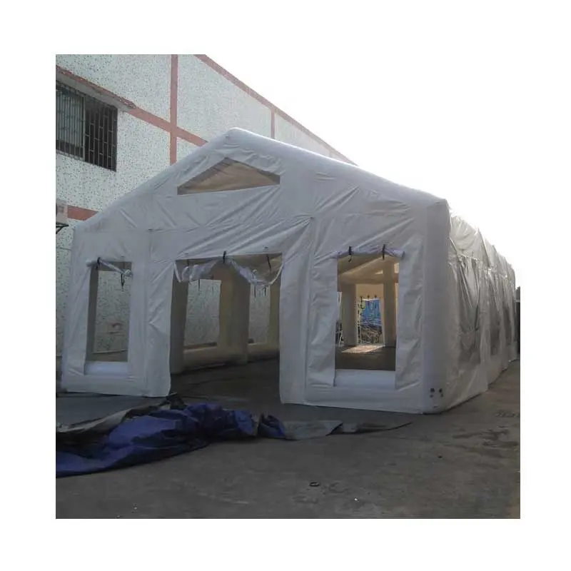 Белая портативная надувная Свадебная палатка, воздушная надувная зимняя палатка для кемпинга, водонепроницаемая