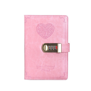 B6 Coded Lock Plan Weekly Leather Promotion Planner <strong>Elastic</strong> Tape Customized Logo HardCover PU Journal Agenda <strong>Notebook</strong> for Diary - Product Image 1