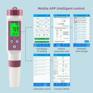 BLE-C600 Medidor portátil do ph 7 em 1 Smart Bluetooth pH /TDS/EC/ ORP/ salinity/S.G/ Temperature