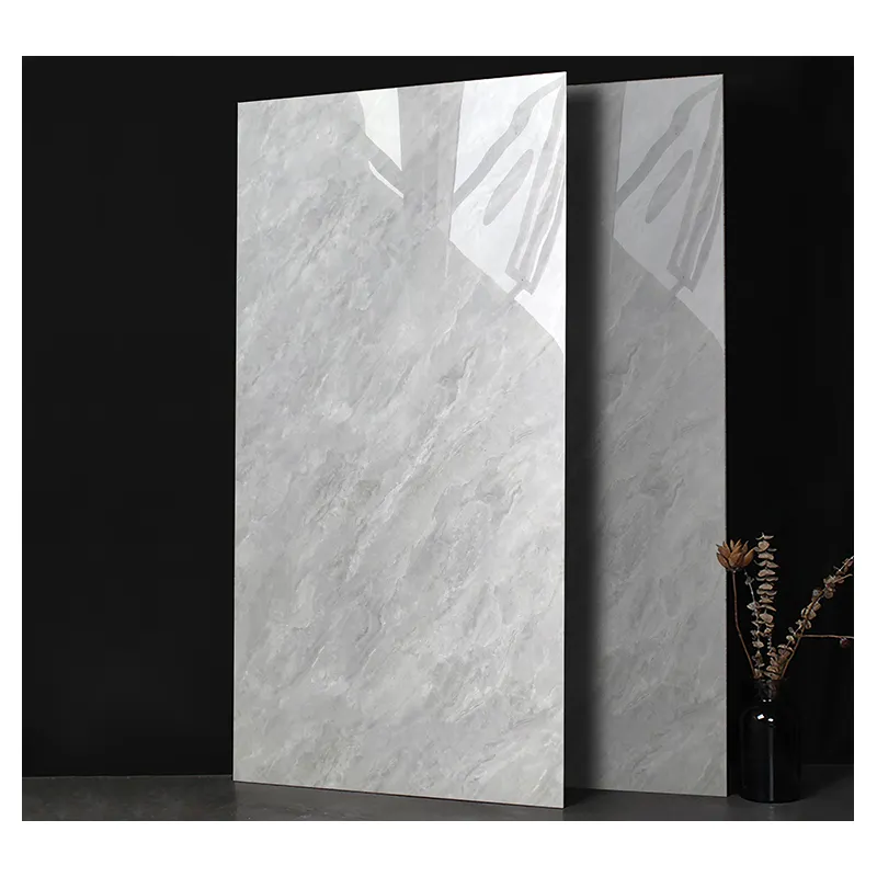 Venta caliente 60x120 Porcelanto Baldosa de cerámica brillante para piso Baldosas de porcelana de mármol blanco estándar