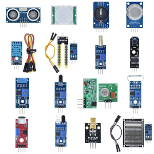Paquete de Módulo sensor Raspberry Pi 2 3, 16 unidades, 501 DHT11 DS3231, sonido de lluvia, suelo, 16 tipos de sensor, 433Mhz RF