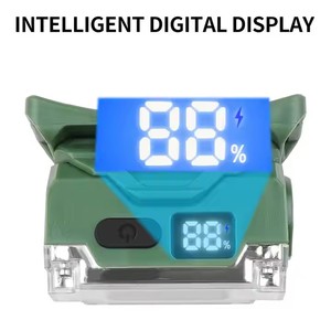 Süper parlak 800 lümen COB LED far ABS plastik dijital ekran kırmızı işık manyetik bilgisayar kamp kafa lambası klip şapka IP65 - Product Image 2