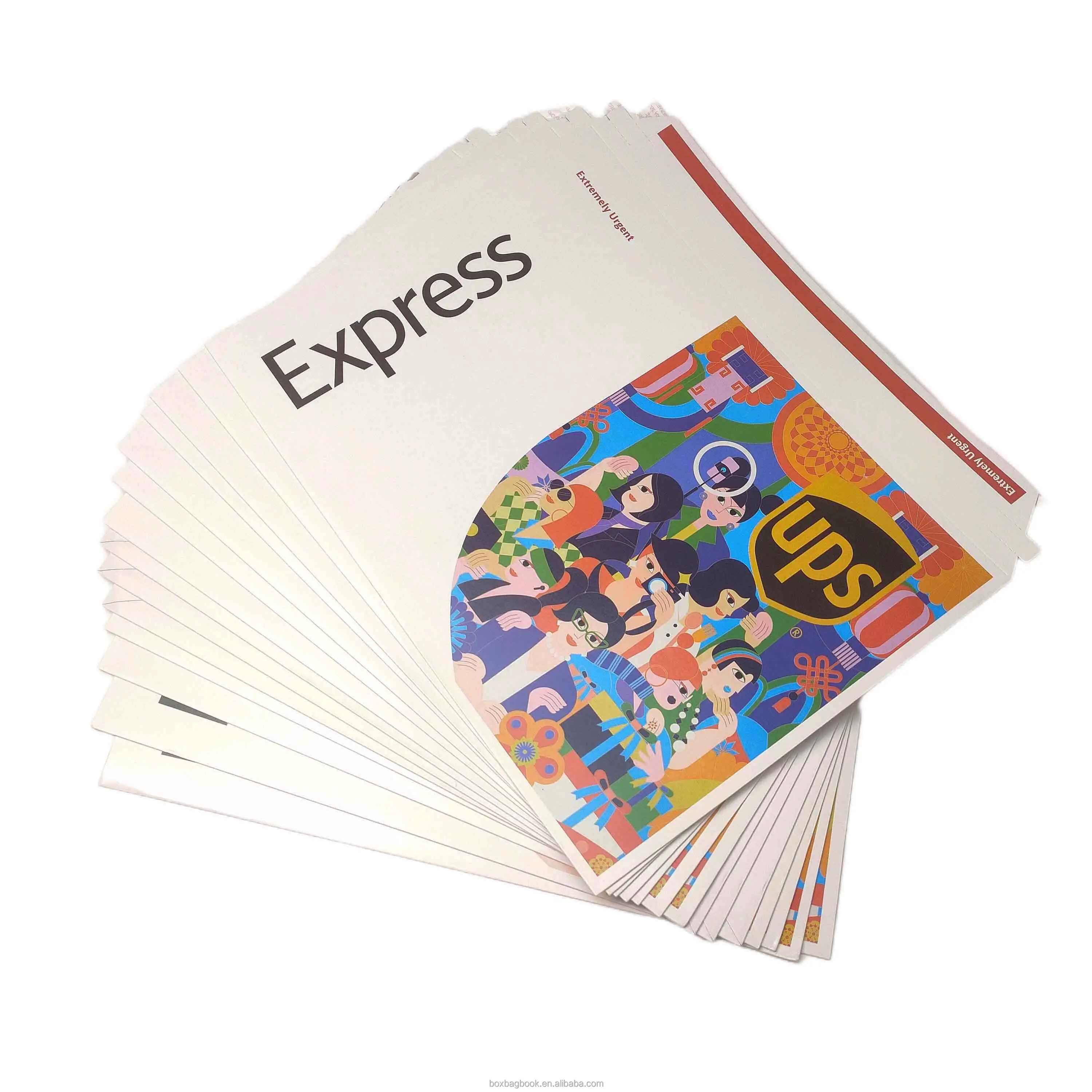 Sacos de envelopes de postagem personalizados de mailer, envelopes de embalagem eco amigável, envelopes expressos fechados com logotipo