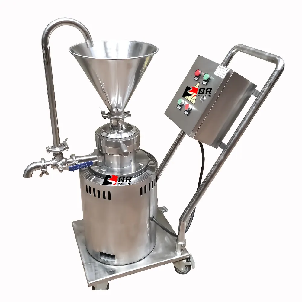 High Efficiency Laboratory Bitumen Emulsion stainless steel sugar grinding machine colloid mill sesame paste making machine