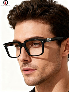 Chất lượng cao Acetate khung quang vuông người đàn ông cổ điển Kính mắt thoải mái kính quang học - Product Image 1