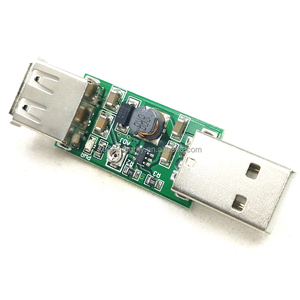 ブーストコンバーターモジュールUSBからUSBへ5Vから6-15V調整可能出力DC-DCステップアップ電源変圧器モジュール - Product Image 1