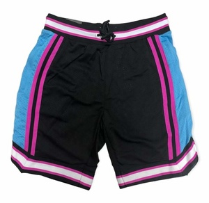 KY Mesh Shorts <strong>Custom</strong> 5 Inch Inseam Zippered Pocket Stripe <strong>Elastic</strong> <strong>String</strong> Color Block Shorts - Product Image 2