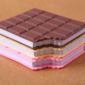 Lindo y creativo libro de notas de galletas de Chocolate cuaderno fragante Papelería para estudiantes Mini Bloc de notas