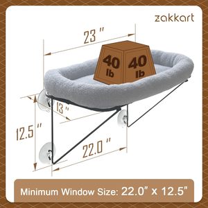 Çin üretici Metal çerçeve lüks yüksek kalite çevre dostu kedi pencere levrek toptan özel kapalı kedi hamak yatak - Product Image 5
