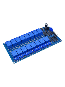 Modulo di schermatura relè a 16 canali DC 5V 12V, con optoaccoppiatore LM2576 modulo relè di alimentazione di interfaccia microcontrollore - Product Image 2