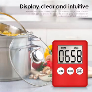 LCD Digital Screen Square Cooking Countdown-Alarm Küchen timer mit Magnet - Product Image 3