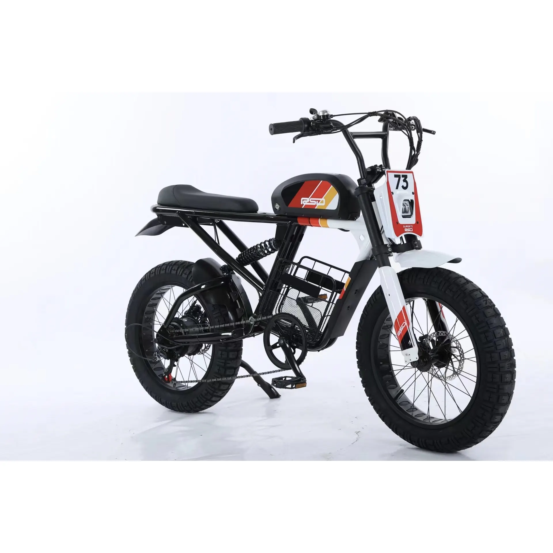 Bicicletta elettrica 20 pollici Ebike 48v 500w 750w 1000W 13Ah 18Ah Super Bike 73 stile sedile lungo bicicletta elettrica