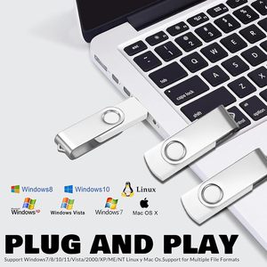 20 gói 2GB USB 2.0 ổ đĩa <span class=keywords><strong>flash</strong></span> số lượng lớn xoay ngón tay cái ổ đĩa với SSD lưu trữ <span class=keywords><strong>Windows</strong></span> <span class=keywords><strong>10</strong></span> kinh doanh loạt Trắng - Product Image 2