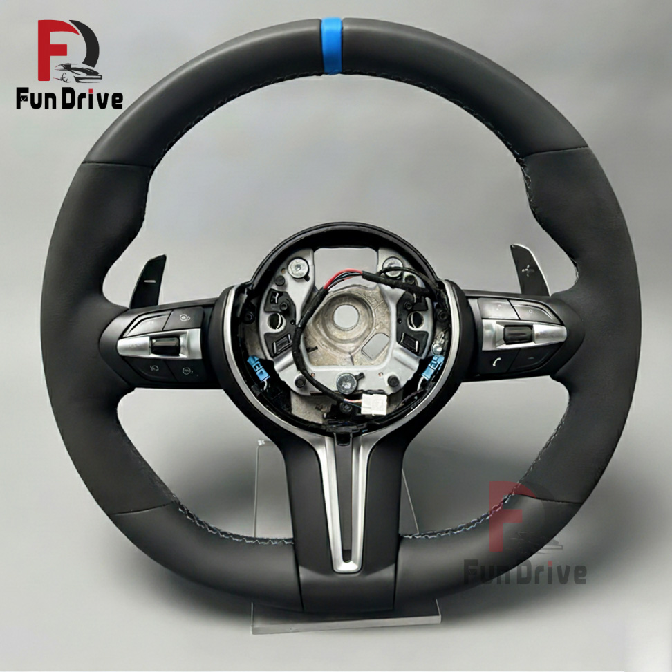 Leather+Half Alcantara+blue correction label