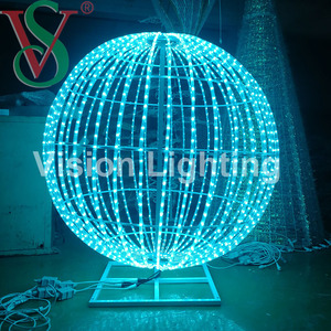 Uso esterno programmabile LED 3D natale DMX programma di decorazione palla pixel RGB motivo luce - Product Image 2