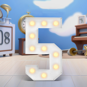 3D <span class=keywords><strong>LED</strong></span> Light Number Frame para Publicidade Uso Direção para Aniversário Aniversário Aniversário Casamento Decorações