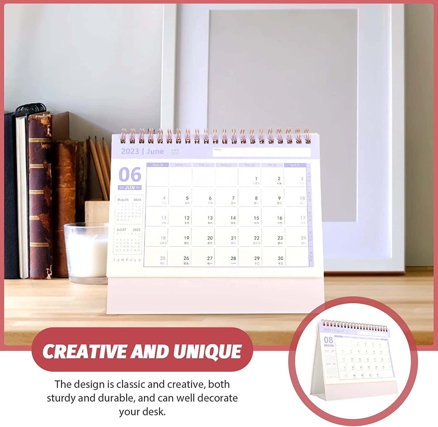 Calendrier de table de bureau