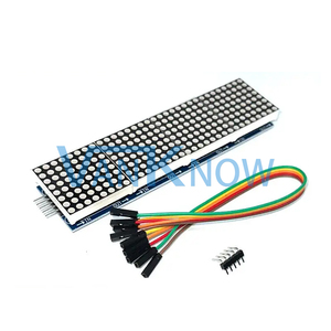 8x8 8mm 4-in-1 MAX7219 Control Micro controller Display Module Kostenloses 5P-Kabel mit Dot Matrix LED E-Paper-Modulen - Product Image 1