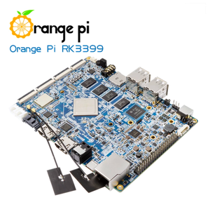 OPI RK3399 16GB EMMC Dual Core Cortex-A72 soporte Android 6,0 Orange Pi RK3399 12V2A AC a DC nosotros fuente de alimentación 2GB DDR3