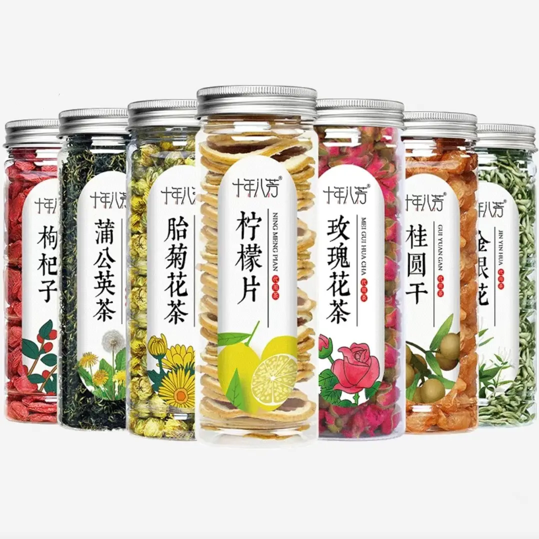 40 kinds of different refined chinese flower tea anti anxiety selection factory wholesale discount price chinese herbal tea