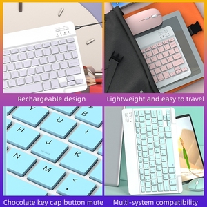 Teclado inalámbrico portátil para ordenador portátil y teléfono Tablet PC Teclado 78 teclas Mini teclado inalámbrico para tabletas