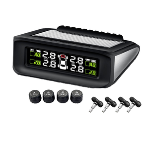 Xe <span class=keywords><strong>TPMS</strong></span> áp suất lốp màn hình với được xây dựng trong không dây bên ngoài năng lượng mặt trời cảm biến áp suất lốp hệ thống phát hiện - Product Image 1