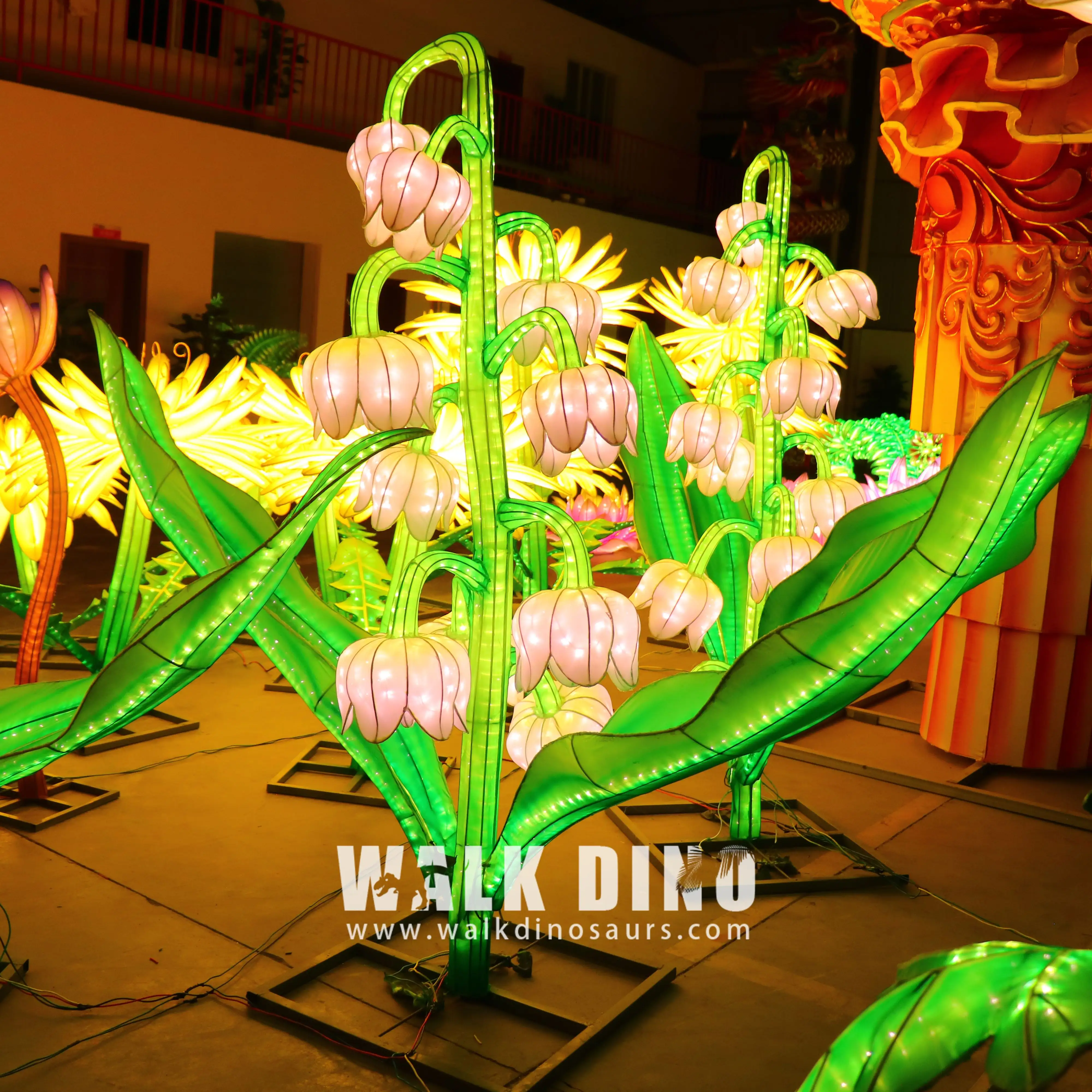 Haute Spécification Lanterne Festival Chinois Fleur Lanterne Plantes Artificielles Led Lanternes Décoratives
