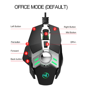 Computer Peripheral 7 <strong>Keys</strong> <strong>Macro</strong> Definition USB Wired Gaming Mouse - Product Image 3
