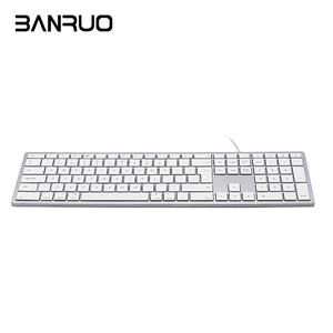 COUSO, gran oferta, teclado de ordenador de escritorio para PC, para teclas Mac105, teclado Delgado ultrafino, teclado de oficina con cable y teclas Multimedia - Product Image 2