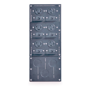 Panel de derivación de servicio SBP10KRMI4U AP C, 230V, 100A, MBB, entrada de cable duro, salida de 1- (8) C13 (2) C19, 1 unidad - Product Image 3