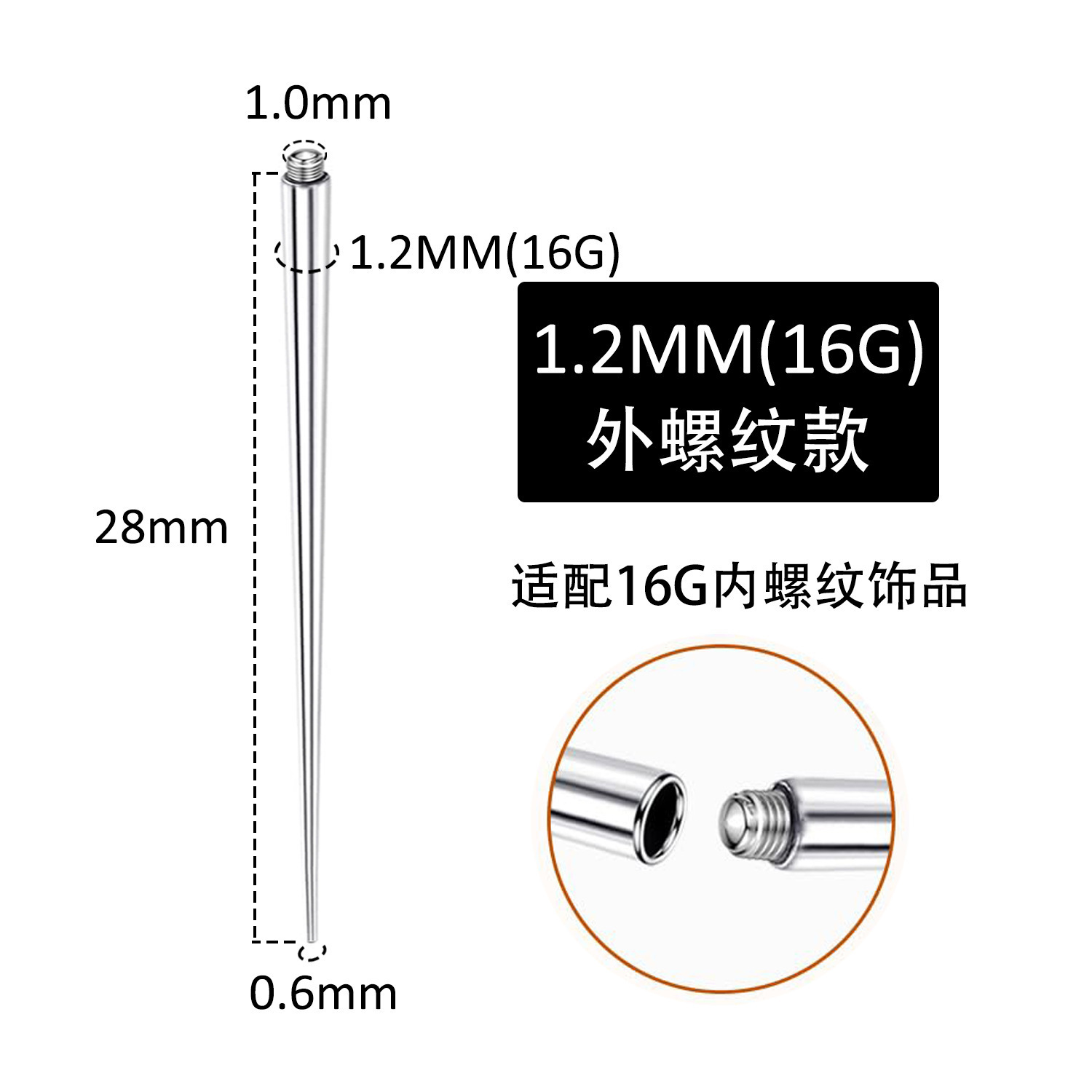 External thread 1228m10