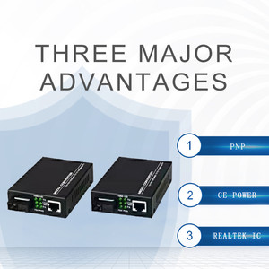 Factory Direct 10/100M <strong>Ethernet</strong> QoS Media Converter Single-Mode Optical Fiber Transceiver 1 Fiber 1 RJ45 Optimal Performance