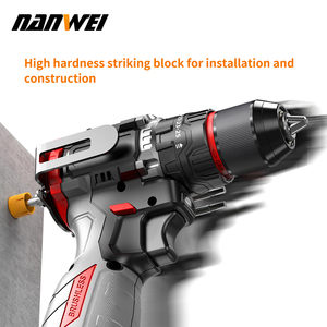 Nanwei Lithium Drill 16.8V With Percussion Function Impact/Dual Speed 45N.M Support OEM Processing