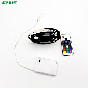 Battery Powered <strong>Led</strong> Light Strip <strong>1m</strong> for Tv Backlight 5050 30 <strong>Leds</strong>/m 5V RGB <strong>1M</strong> with Controller 17 Keys RF Remote IP20 Decoration - Product Image 2