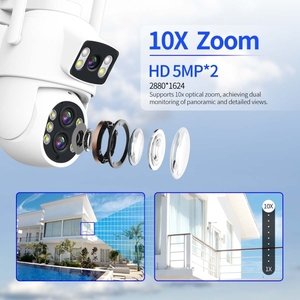 QF500 escam กล้องซูมออปติคอล10X อัจฉริยะ5 + 5MP ตรวจจับการเคลื่อนไหว WiFi - Product Image 5