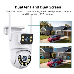 6MP WiFi PTZ Dome IP güvenlik kamerası XM ICsee çift Lens tam renkli gündüz gece hava açık kablosuz ev güvenlik IP kamera - Product Image 3